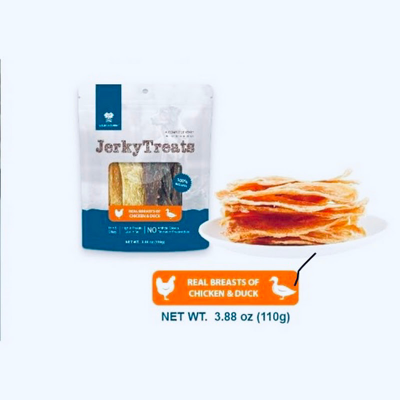  [Natura Nourish]Jerkey Treats｜全天然低溫風乾｜雞肉片+鴨肉片｜110g