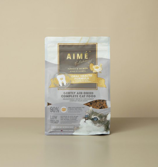 [Aime kitchen]貓用｜風乾鮮肉肉片糧｜口腔強健配方｜火雞+三文魚｜400g｜(代訂)