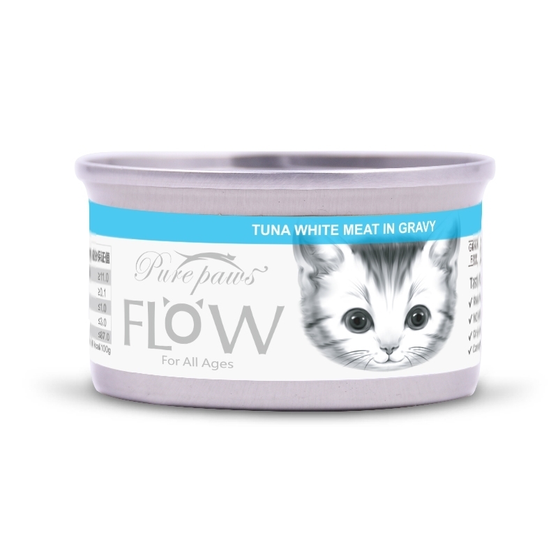 [Purepaws-貓罐]Flow高湯海鮮系列｜吞拿魚｜80g｜(湯汁肉絲)