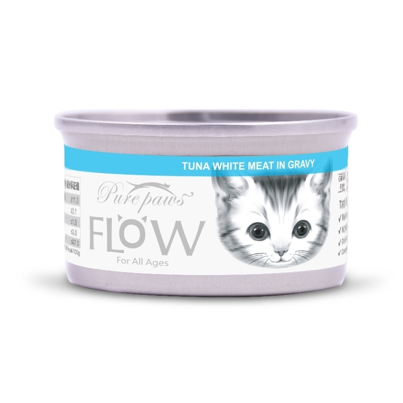 [Purepaws-貓罐]Flow高湯海鮮系列｜吞拿魚｜80g｜(湯汁肉絲)