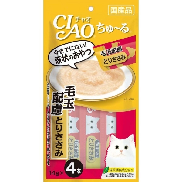 [Ciao]肉泥唧唧醬｜化毛配方｜雞肉味｜12g x 4pcs｜(sc-104)