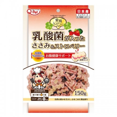 [九洲Q-Pet]乳酸菌士多啤梨味雞肉蛋糕條｜150g｜(Kq639)｜日本製