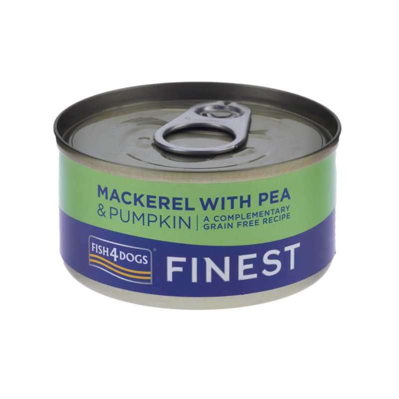 [Fish4Dog-狗罐]Finest系列｜鯖魚+南瓜及豌豆｜(湯汁肉絲)｜85g