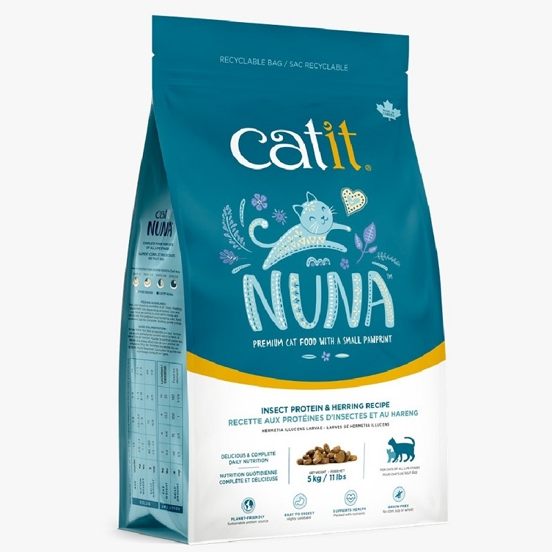 [Catit-貓糧]Nuna｜低致敏無麩昆蟲蛋白｜鯡魚味(全貓)｜ 2.27kg｜(代訂)