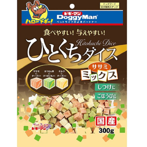 [Doggyman-狗小食]野菜雞肉芝士雜錦粒｜300g｜日本製