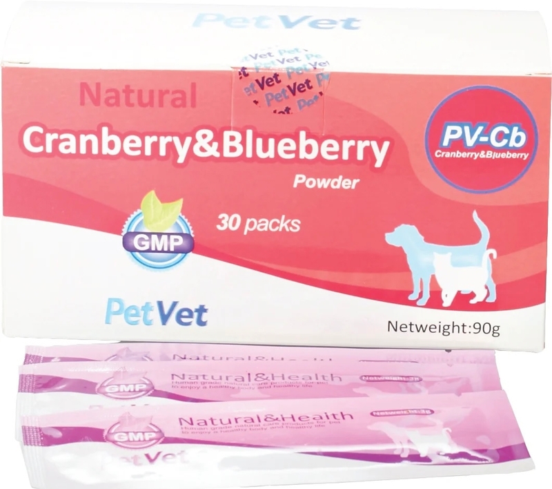 [PetVet]犬貓用｜小紅莓藍莓粉｜Cranberry & Blueberry Powder｜(PV-Cb)｜90g(30小包)