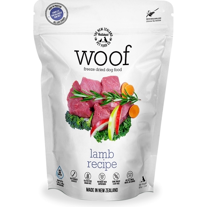 [NZ Natural]WOOF｜鮮肉凍乾狗糧｜羊肉｜Lamb｜280g｜(紐西蘭)｜(代訂)