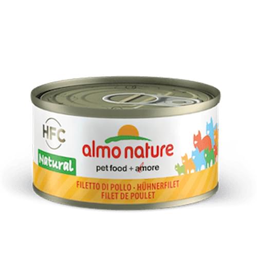 [Almo-貓罐]HFC Natural 系列｜雞柳片｜70g｜(湯汁肉絲) 