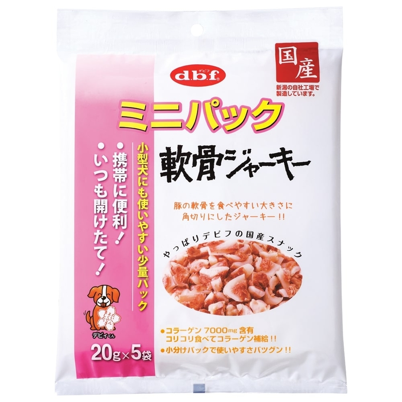 [D.B.F-狗小食]原味豬軟骨100g｜(20g*5小包)｜日本製