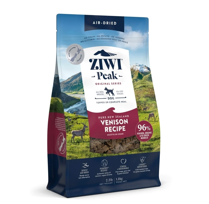 [ZiwiPeak-狗糧]風乾肉片糧｜鹿肉配方｜1kg