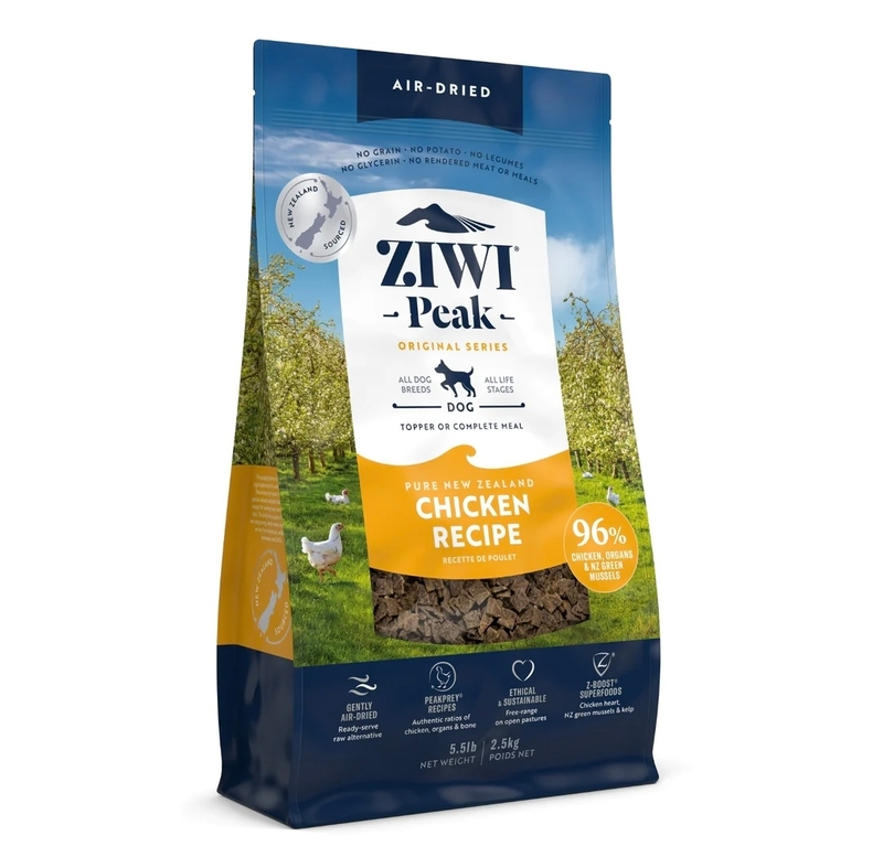 [ZiwiPeak-狗糧]風乾肉片糧｜放養雞配方｜2.5kg｜(代訂)