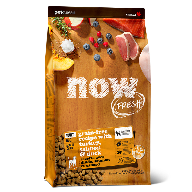 [Now Fresh-狗糧]無穀物｜成犬配方｜火雞+三文魚+鴨｜22lb｜(代訂)