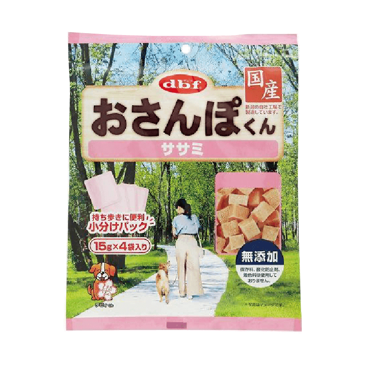 [D.B.F-狗小食]鮮雞肉角切粒｜60g｜(15g*4小包)｜日本製