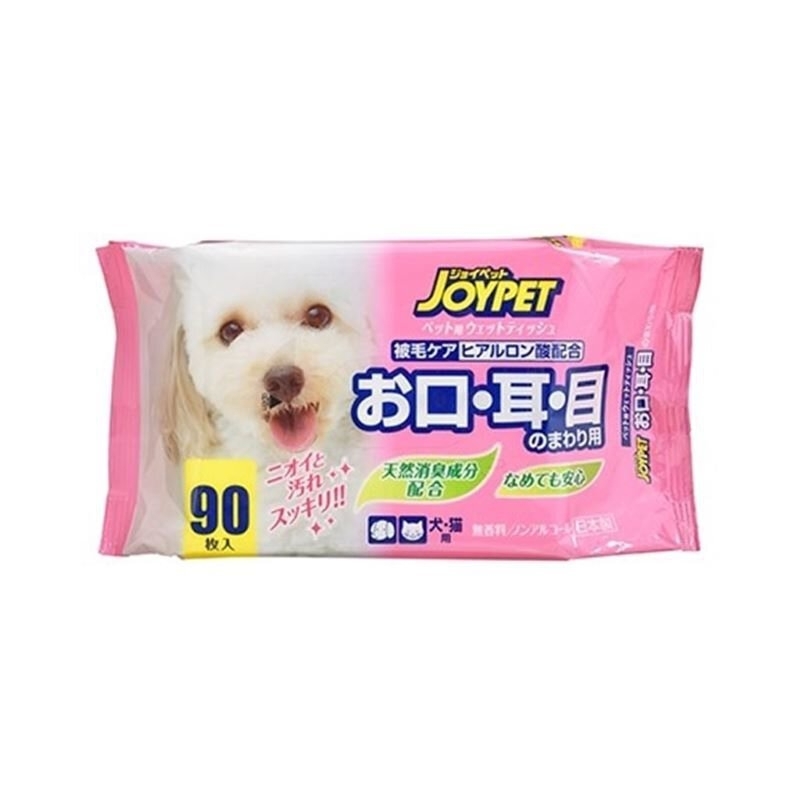 [Joypet]貓狗用｜清潔濕紙巾90片｜單包裝｜(日本製)