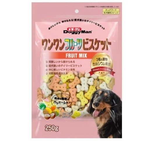 [Doggyman-狗餅]雜果味夾心骨型餅｜(水果餅)｜250g｜(到期日:2/24)