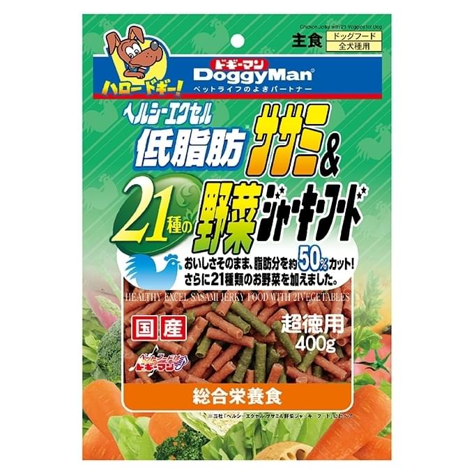 [Doggyman-狗小食]低脂21種野菜雞肉短條｜420g｜日本製