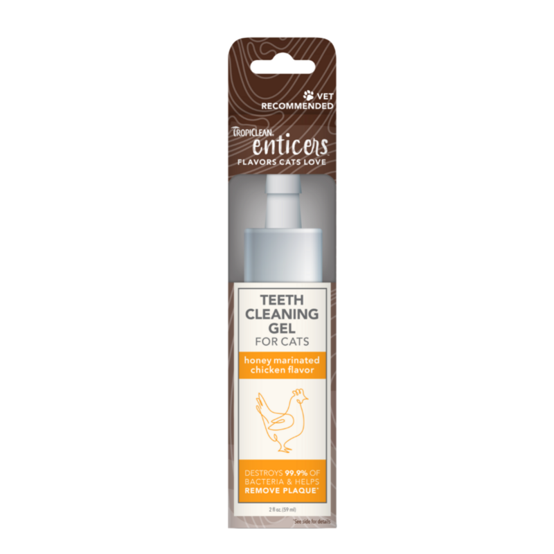 [Tropiclean]Enticers系列｜貓用｜純天然潔齒凝露｜蜜餞雞肉味｜59ml