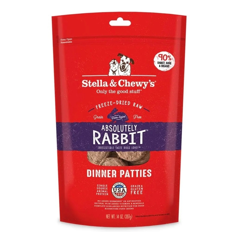 [Stella-狗凍乾]生肉主糧｜兔肉配方｜Abosolutely Rabbit｜5.5oz