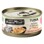 [Fussie Cat-貓罐]肉汁主食罐 | 極品吞拿魚+虎蝦｜80g｜(肉絲/主食)