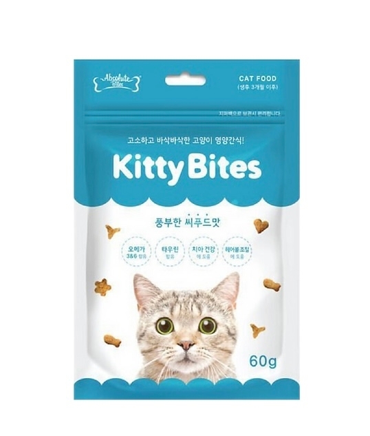 [Absolute Bites]Kitty Bite｜潔齒去毛球營養脆餅(貓用)｜海鮮味｜60g