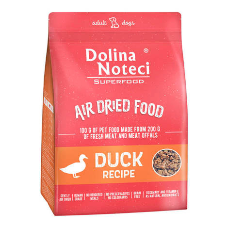 [Dolina Noteci]狗用｜Superfood低溫風乾肉粒糧｜鴨肉配方｜Duck｜1kg