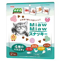 [Aixia-貓小食]Miaw Miaw日式曲奇｜雜錦派對(吞拿魚,牛肉,雞肉,芝士)｜(3g x 16小包)