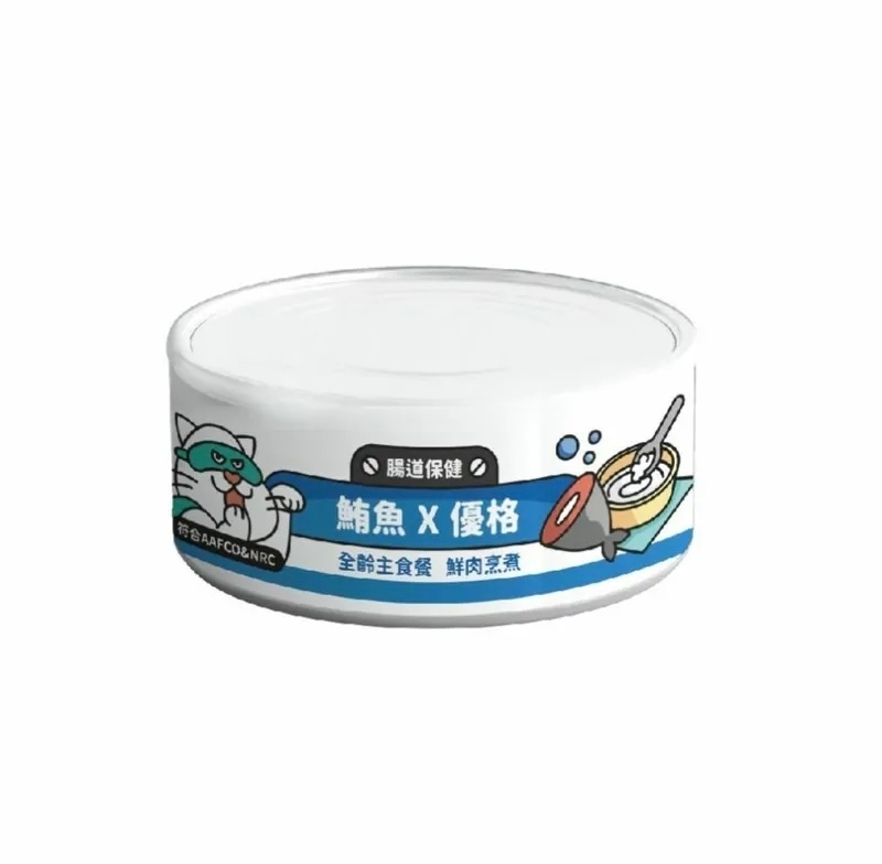 [陪心-貓罐]Super小白主食罐 | 鮪魚X優格(乳酪)｜腸道保健｜80g｜(肉泥/主食)