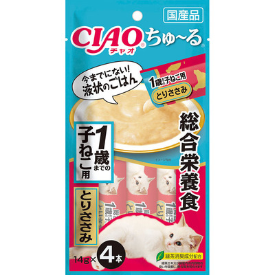 [Ciao]肉泥唧唧醬｜幼貓配方｜綜合營養｜雞肉味｜14g x 4pcs｜(SC-250)