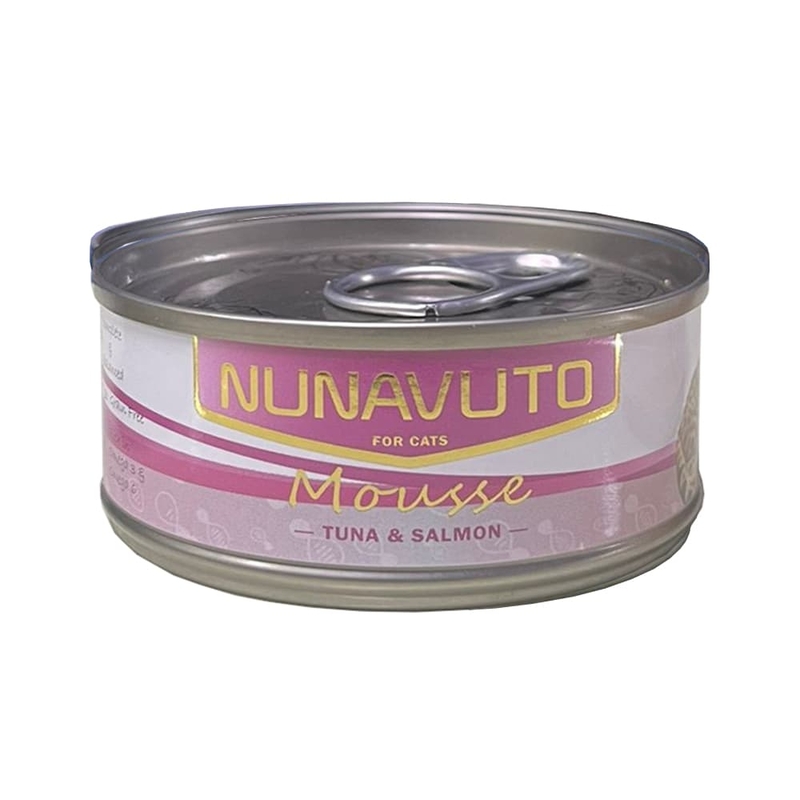 [Nunavuto-貓罐]天然慕絲主食罐｜吞拿魚+三文魚｜60g